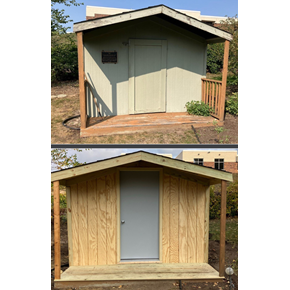 Shed Renovation Before and After