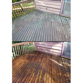 Deck Power Wash and Staining 2
