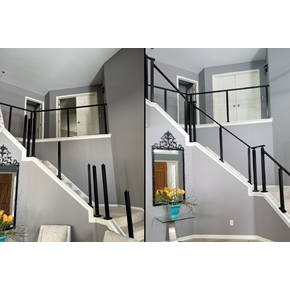 Indoor Railing Installation Before & After