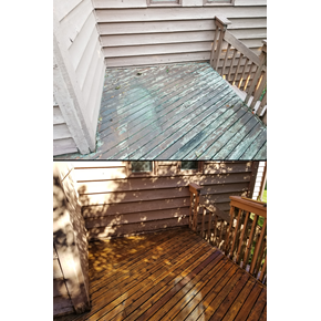 Deck Power Wash and Staining 1