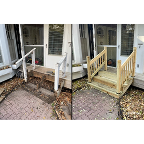 Front Porch Step Repair