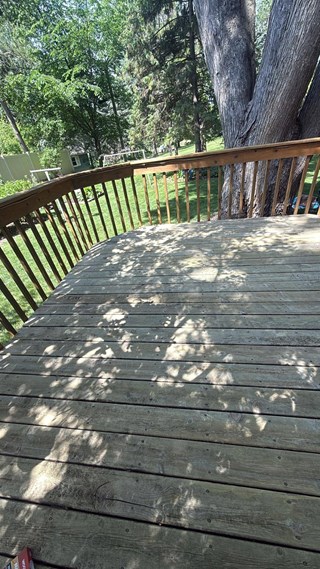 Deck Powerwash and Staining Before