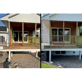 Porch Rot and Railing Installation