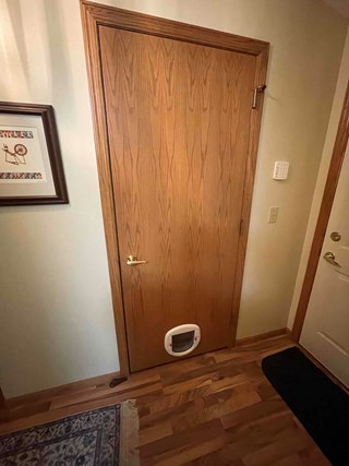 Cat door installation in Brooklyn Park, MN
