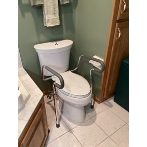 Toilet safety rails installed in Coon Rapids, MN