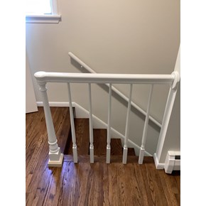 Staircase railing installation in Coon Rapids, MN