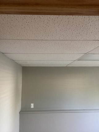 Installing new ceiling tiles and recessed lights in Coon Rapids, MN