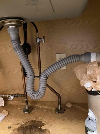 Upgraded sink drain to code in Fridley, MN