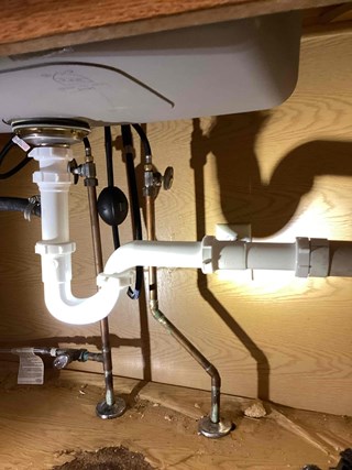 Upgraded sink drain to code in Fridley, MN