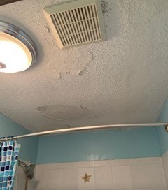 Popcorn ceiling texture removed and ceiling repaired in Coon Rapids, Mn 