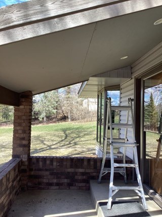 Soffit upgrade in Oak Grove, MN