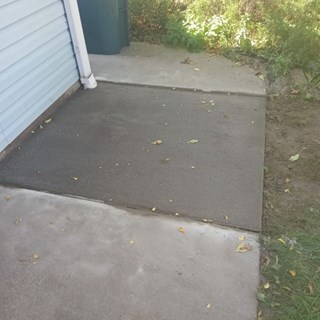 Cement put down in Coon Rapids, MN