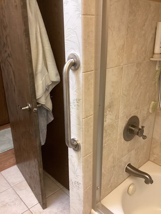 Grab bar installation in Blaine, MN