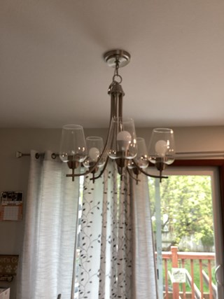 Changed out light fixture for a fan in Coon Rapids, MN