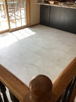 New LVP flooring installed in Coon Rapids, MN