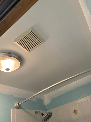 Popcorn ceiling texture removed and ceiling repaired in Coon Rapids, MN