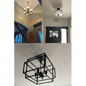 Beautiful lighting fixtures installed in Coon Rapids, MN
