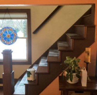 Installing a new staircase railing in Coon Rapids, MN