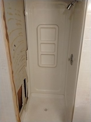 Before shower