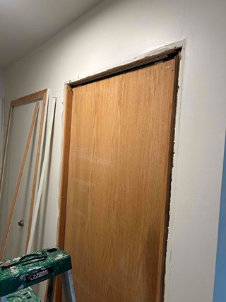Before pocket door