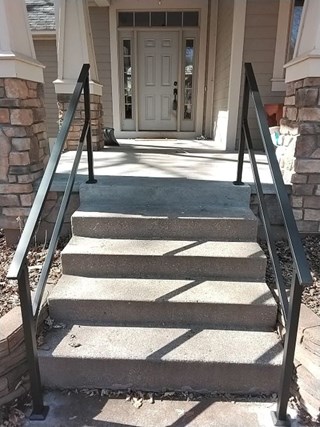 handrail installation in Maple Grove