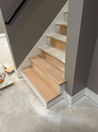 Stair finish after 