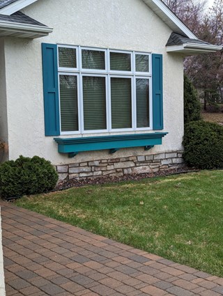 new window box Champlin ace handyman services home exterior