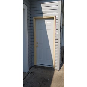 New Garage Service door photo from outside in Dayton