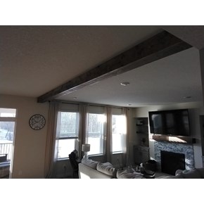 Faux beam installation in Maple Grove