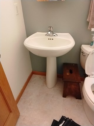 Sink install before