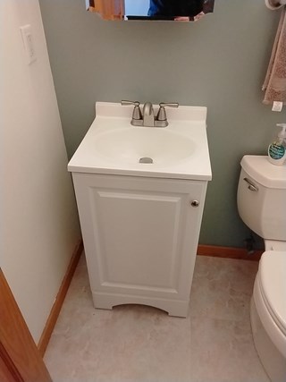 Sink install after