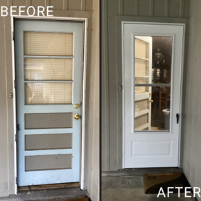 Storm door install Brandon, MS