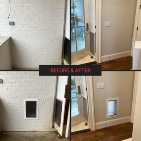 Doggy door install Madison, MS