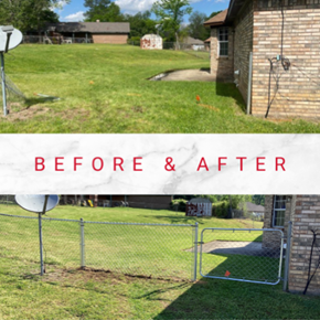 Chain link fence repair in Jackson, MS
