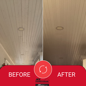 Porch ceiling repair and paint Madison, MS