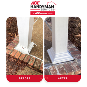 Porch support posts repair and paint Madison, MS