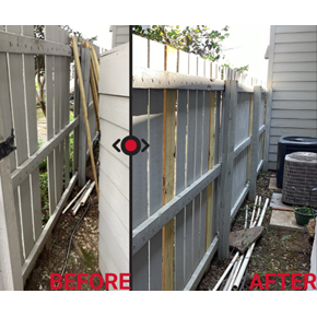Wood Fence repair in Brandon, MS