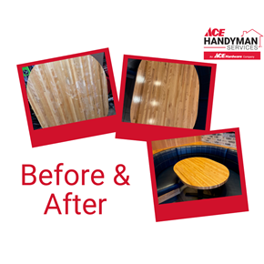 Commercial dining room furniture repair, Madison, MS