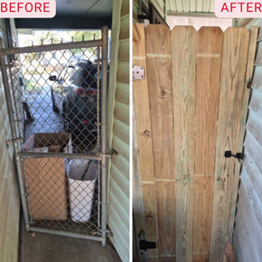 Wood Gate Install, Jackson, MS