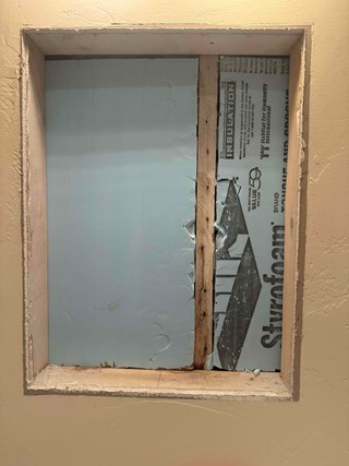 Recessed Medicine Cabinet Before Whitefish