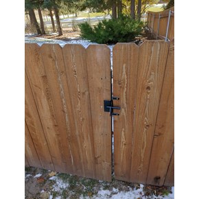 Repair fence and latch in Whitefish