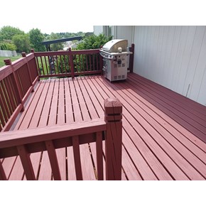 Deck Stain Ace Handyman Services Omaha.