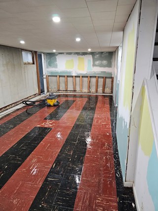 Before: Flooring Installation and Drywall Installation Westwood, NJ
