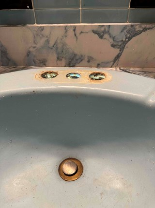 Before: Bathroom Faucet installation Ridgewood, NJ
