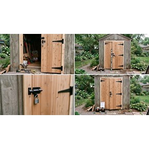 Shed Door installation in Metuchen, NJ