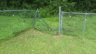 Chain-link fence repair, Pennington Nj