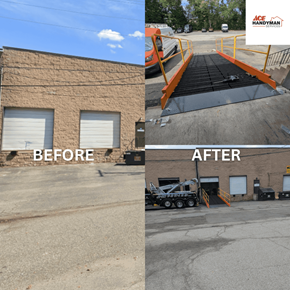 Ramp Installation before and after Ramp Installation before and after