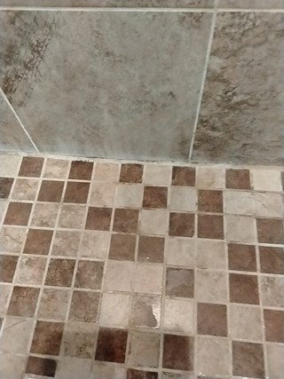 Worn Shower Floor