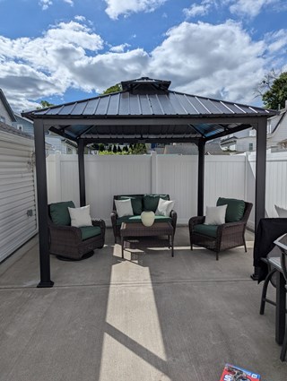 New gazebo installed