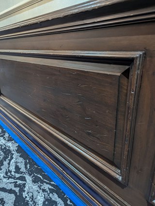 Damaged Wood Paneling